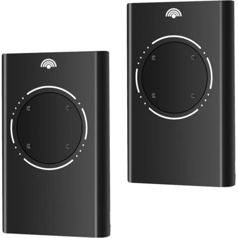 2 - Émetteur De Portail - Télécommande 868 MHz - 4 Canaux - Compatible Faac XT4 XT2 SLH - Pour Portail Et Garage - Noir (1/5)