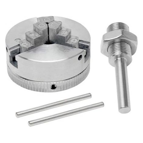 Mandril para mini torno de madera – M12×1, aleación de zinc, 3 mordazas (1/5)
