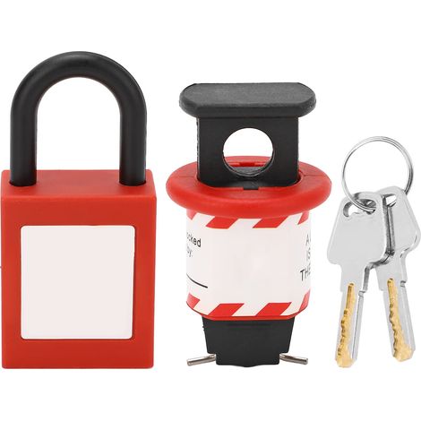 Verrou de sécurité pour disjoncteur mini, dispositif d'isolation énergétique standard avec cadenas, broche de verrouillage multifonction. (1/5)