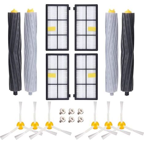 Accessoires Remplaçant kit iRobot Roomba 800 900 Série 800 850 860 865 866 870 871 872 875 876 880 886 890 891 895 896 897 900 950 960 965 966 967 969 970 971 974 975 976 980 981 989 996 (1/4)