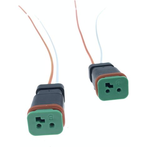 Connecteur automobile à 2 broches Dech DT04-2P DT06-2S-E005, fiche de l'électrovanne de projecteur tout-terrain