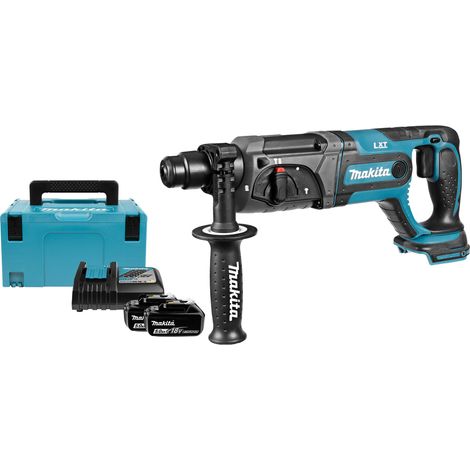 Makita DHR241RTJ Akku-Kombihammer Set 18V inkl. 2x 5,0Ah Akku und