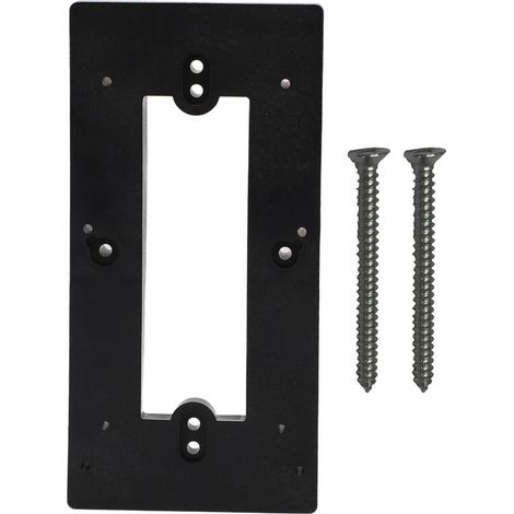 Support Fixation Douce Multifonctionnelle pour Vidéophone - Bracket Compatible Universel (Plastique, Noir) pour Montage et Suspension (1/5)