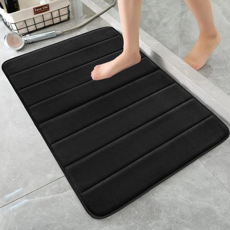 Tapis Salle de Bain Absorbant 60x40 cm Tapis de Bain Antidérapant (1/5)