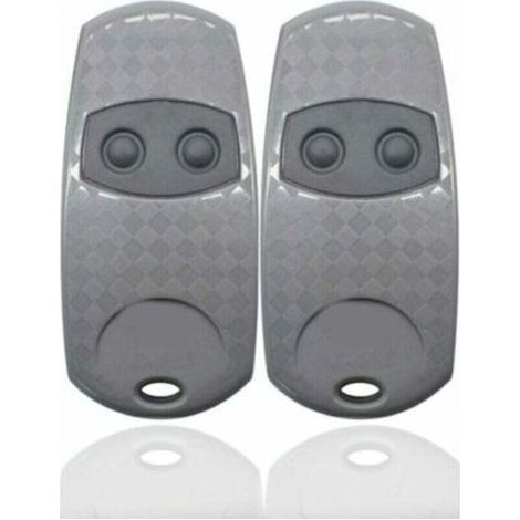 Télécommande Universelle Portail, Came Top 432EE Lot de 2 Telecommandes Portatives 433, Compatibles avec télécommande de Porte et de Garage Top432NA/432/432EV/432A /432M/432S T432/433.92MHz (Siber,TRI (1/4)