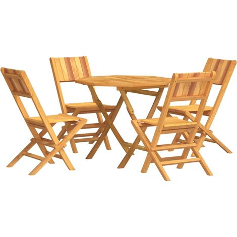 Maison Exclusive - Set da Pranzo per Giardino 5 pz in Legno Massello di Teak