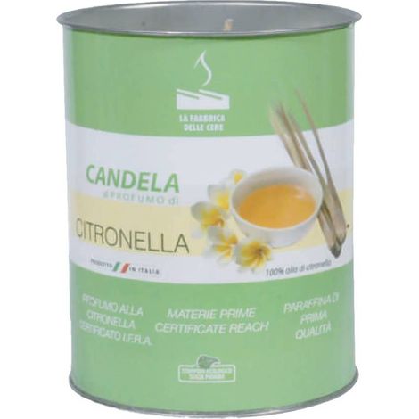 CANDELA ALLA CITRONELLA ECO cm 6 x 8