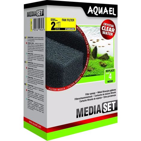 Filtro a ventola Aquael 2 con spugna - 2 spugne filtranti