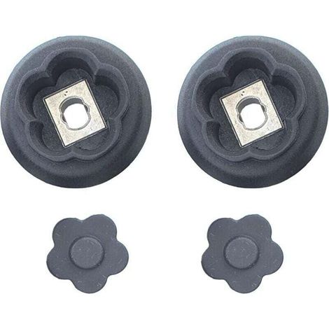 Set of 2 gear coupling guides with 5-pronged flowers for Monsieur Cuisine Connect Smart MCC MCS (1/4)
