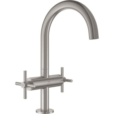 Batterie encastrée WT-Einloch Atrio 21144 DN15 L-Size Poignée croisée supersteel (1/2)