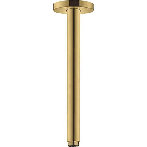 Hansgrohe - Braccio doccia a soffitto con 30 cm, color oro lucido 27389990 (1/4)