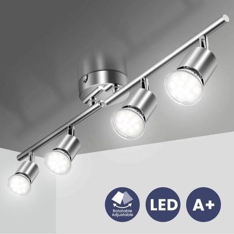 TEMPSA LED Plafonnier Moderne Réglable 4XGU10 60 x 16 x 10 CM 60W (1/4)