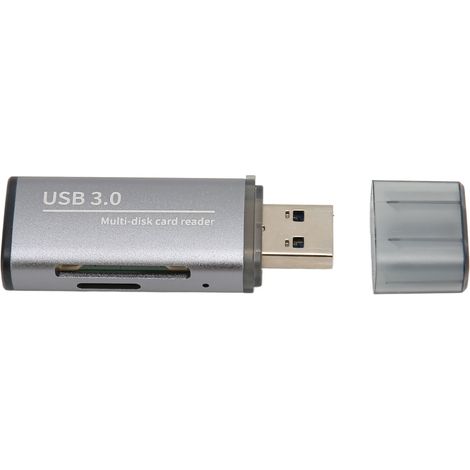 Lecteur de cartes micro SD USB 3.0 portable, compatible Mac et Windows, pour stockage rapide. (1/5)