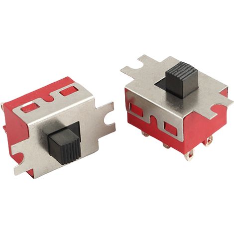 Interrupteur à bascule haute intensité, 2 vitesses, 3 broches SS12D10G5, interrupteur à glissière vertical à une rangée, 2 vitesses horizontal, double rangée 6 broches SS-22D08 avec 2 oreilles