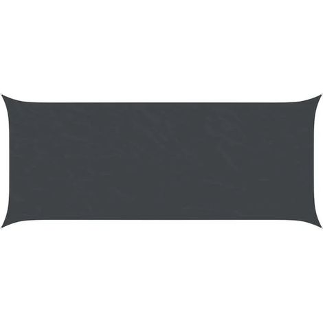 Voile d'ombrage noire, 6 x 2,5 mètres, tissu Oxford 100% polyester. (1/5)