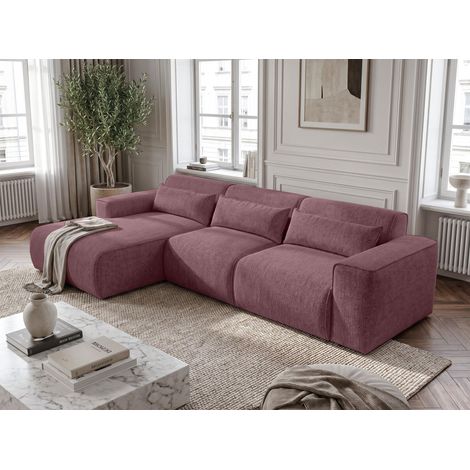 AX LIVING Wohnlandschaft mit Schlaffunktion Ruyam Altrosa Sofa 310 cm L (1/5)