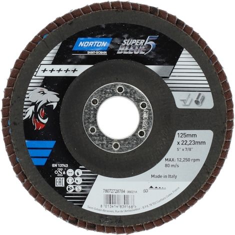 Disque à lamelles Super Bleue 5 acier/inox Norton - 60
