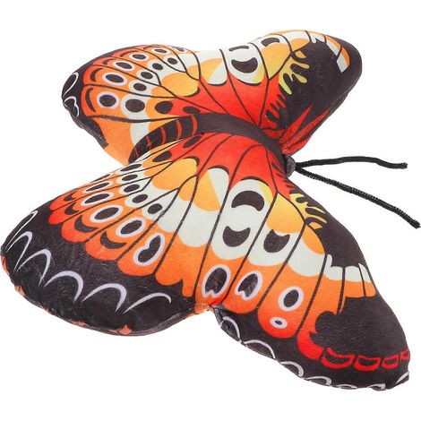 Coussin décoratif papillon au design chic, compatible avec la décoration de chaises et de lits, 42 x 31,5 cm, garni de coton duveteux, lot de 1 (1/5)