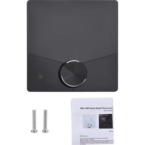 Thermostat - Climatisation Centrale - Écran Tactile - Programmation 5+1+1 - 95-240 V - 86x86 mm - 223 g (1/5)