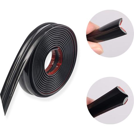 Garniture de moulure flexible de 10 pieds,moulure de plafond à décoller et à coller,protections d'angle,garniture murale,bande de calfeutrage auto-adhésive pour chambre à coucher,cuisine (noir) (1/5)
