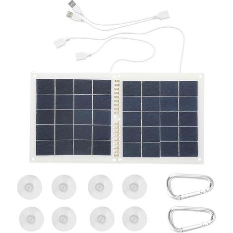 Wasserdichtes, faltbares, tragbares und robustes 2-in-1-Solarpanel mit hoher Effizienz für O