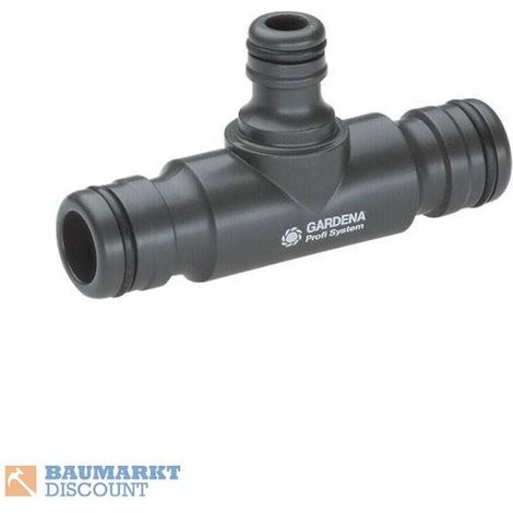 GARDENA 02835-20 Kunststoff T-Stück Steckkupplung Profi-System, Steckkupplung