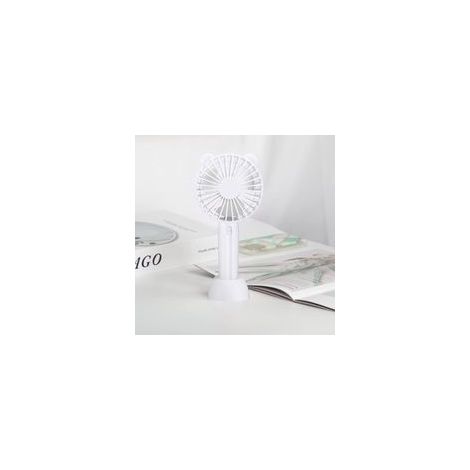 Mini Ventilateur USB Portable de Bureau, 3 Vitesses Réglables, Ventilateur Personnel Rechargeable sur Piles, Compact et Silencieux (1/3)