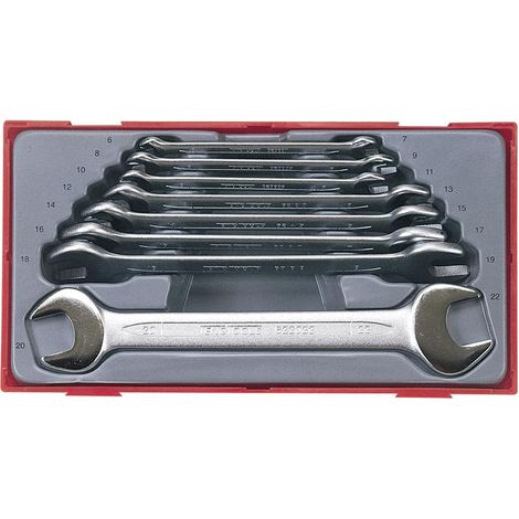 Teng 8 Piece Metric Open End Spanner Set