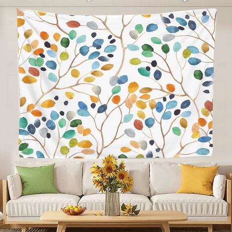 Tapisserie bohème amusante pour chambre à coucher, séchage rapide, couvre-lit de plage, rideau 200x150cm (1/5)