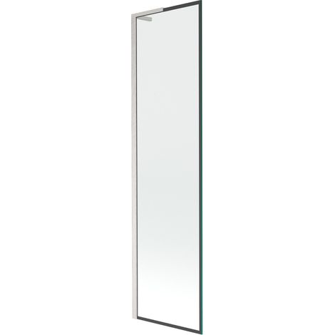 Mexen Next L paroi de baignoire pliante 1 volet 50 x 150 cm, motif noir, nickel brossé - 895-050-000-03-70-97 (1/5)