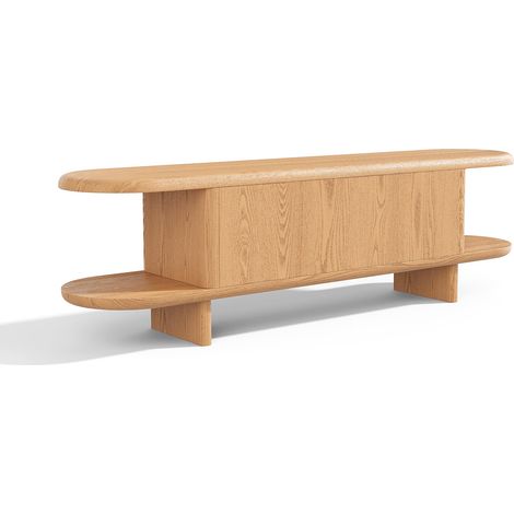 Meuble TV en bois contreplaqué frêne clair BOIA (1/5)