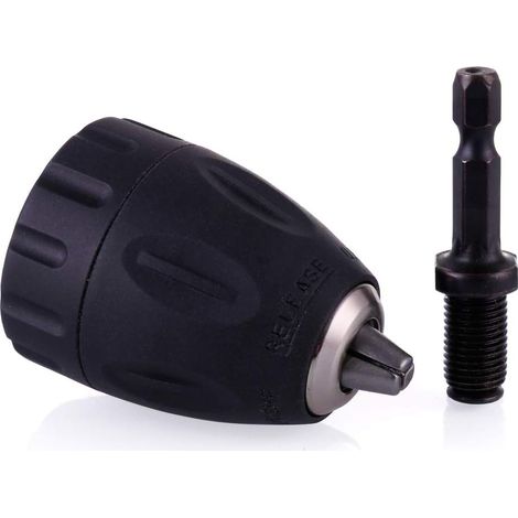 Mandrin Autoserrante 0,8-10 mm pour Visseuse - Embouts Perceuse avec Tige Hexagonale à Fermeture Rapide (1/5)