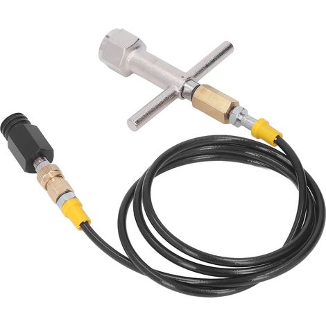 Tuyau de raccordement pour eau gazeuse amélioré et facile à utiliser, adaptateur de remplissage de bouteille de CO2, tuyau haute pression pour raccords de réservoir d'eau gazeuse W21.8-14 à TR21-4 (1/5)