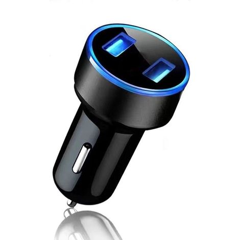 Chargeur Allume-Cigare - 2 Ports USB - 3.1 A - Écran LCD - Protection Surtension - Pour Voiture (1/5)