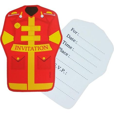 Invitaciones del Departamento de Bomberos, 6 unidades.