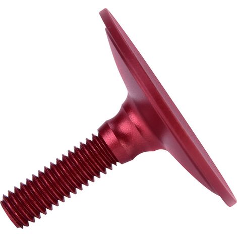 Capuchon de direction VTT, cache pot 28.6mm avec bague de réglage et protection de colonne de direction (Rouge)