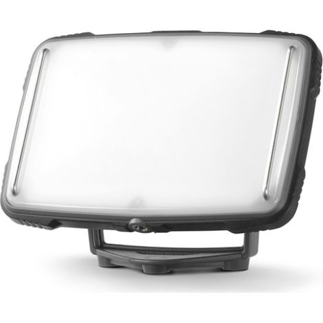 Panneau LED portable alimenté par batterie de 1 200 lm. Batterie Li-ion rechargeable.