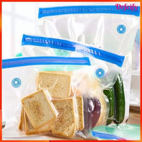 Sacs sous vide alimentaires - - 10 pièces - Transparent - Réutilisables - Résistant congélation et micro-ondes (1/4)