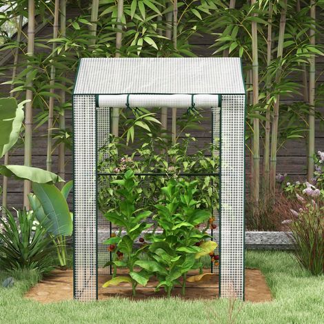 serra giardino 100x80x150 due porte PE ventilata HAVRYA (1/5)