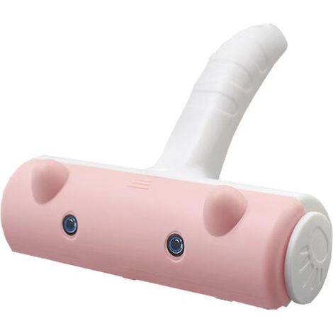 Cepillo antipelo (rosa) para perros, gatos y mascotas. Cepillo de limpieza para depilar, rollo recogedor de pelo reutilizable para depiladora. (1/3)