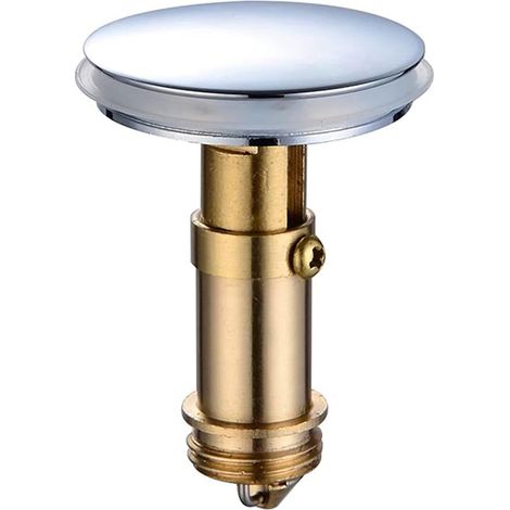 AIDUCHO Bonde Clic-Clac Pop-Up 38 Mm Pour Lavabo De Salle De Bain, Lavabo De Cuisine, Lavabo De Salle De Bain, Bouchon En Laiton Massif Plaqué Chrome (1/5)