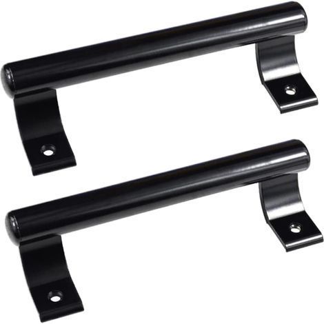 2 pièces Poignée de porte coulissante en aluminium de 8", poignée métallique moderne pour les portes vitrées de balcon, les portes coulissantes de salle de bain, etc. (1/5)
