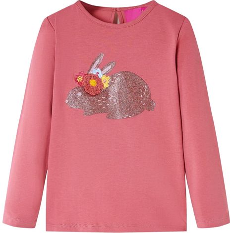Teenpull – Kinder-Langarmshirt Altrosa 128 (1/5)