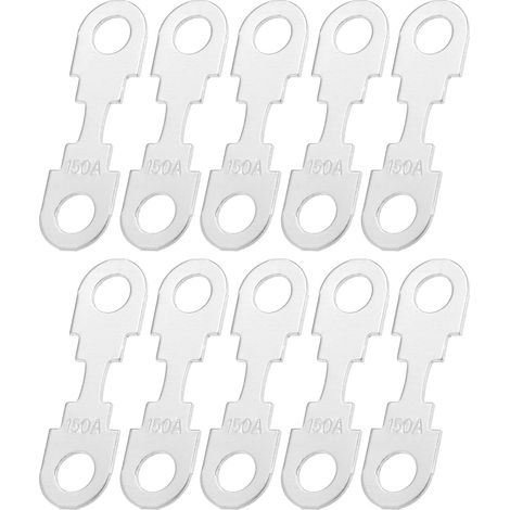 Fusibles À Bande Pour Voiture Intensité 150A Couleur Argent, Matériau Métal, Dimensions 42x12mm, Pour Moto Bateau, Protection Court-Circuit Surcharge (1/5)
