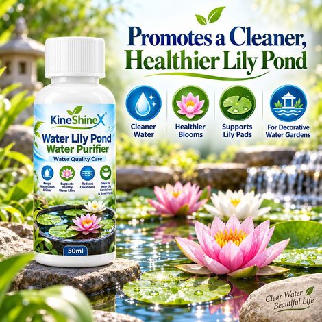 KineShineX Wasserreiniger für kleine Aquascape-Becken und Wasserlilien-Reinigungslösung für klares Wasser (1/4)