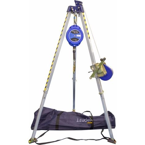 Kit anticaídas con trípode y torno de salvamento Sekurblok IRUDEK Trip 10                                             20 m
