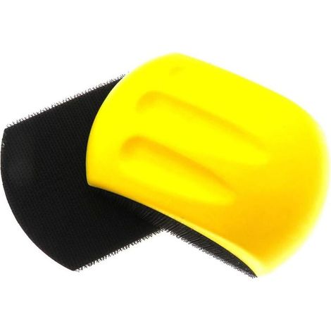 Bloc de ponçage manuel Ulisem 2 pièces 5 pouces, bloc de ponçage manuel, tampon de ponçage auto-agrippant pour souris, tampon de polissage pour souris, bloc de ponçage manuel pour la restauration de m (1/4)