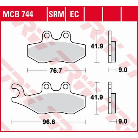 Pastiglie freno TRW ZF KH353 sinterizzate per Aprilia Sportcity 2T 50 '08-'13, Sportcity 125 '05-'13, SR 125/300 '10-, Derbi Boulevard 50/125 '08-'17, Peugeot Citystar 50 '14-, Piaggio Fly 50 2T/4T '0