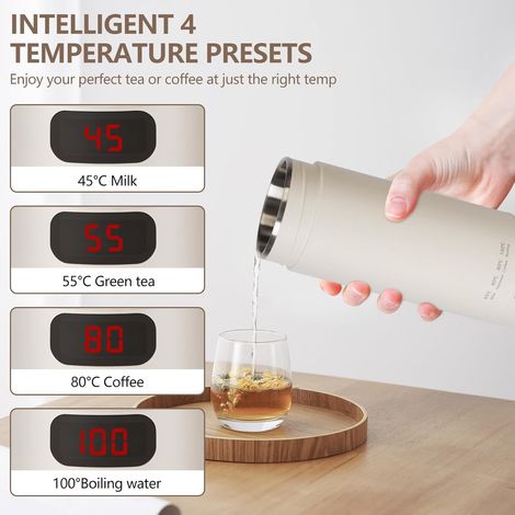 Mini Portable Electric Travel Kettle 400ml, Portable Electric