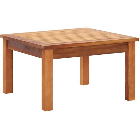 Mesa de centro de jardín madera maciza de acacia 60x60x36 cm vidaXL